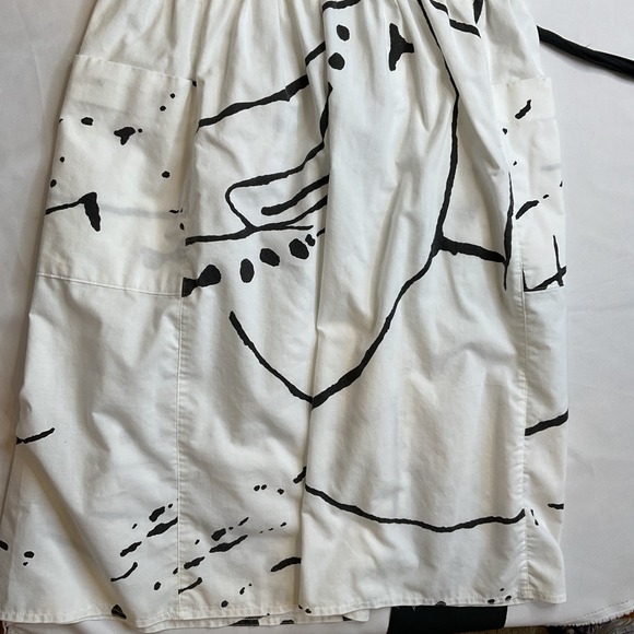 Vintage Lanz Dress Size‎ 6 Cotton USA Abstract Paint Splatter Print  Button Back - Picture 6 of 9